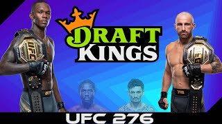 UFC 276 Betting and DraftKings Picks