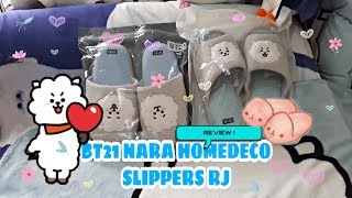 BT21 HOME SLIPPERS NARA HOMEDECO RJ REVIEW! [ INDONESIA ]