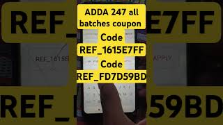 ADDA 247 coupon code / ADDA 247 maximum discount coupon code / ADDA 247 online batches coupon code