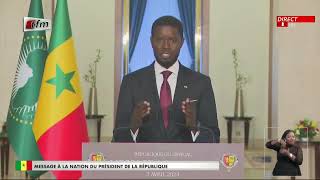 Plais de la République/ premier discours à la nation du Président Bassirou Diomaye Fay