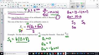 Unit 9 Day 2 Page 2 Explanation of Summation Formula