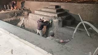 Shotcrete pool crazy steps