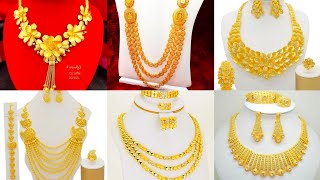 Gold Necklace Design| Saudi Arabia Gold Necklace Design Ideas 💡 Pretty Gold Necklace Collection 2024