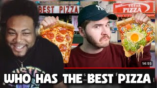 Who Has The Best Pizza? Jschlatt Tries The Best Pizza In Japan | Joey Sings Reacts