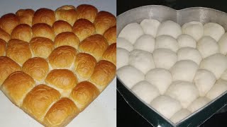 SUPER SOFT AND TASTY LOVE SHAPE BREAD ROLLS FOR BREAKFAST.