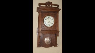 Lorenz Furtwängler Söhne LFS Antique German wall clock #AntiqueClocksDepot