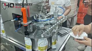 compact spout bag filling machine|YQ Benchtop cream pouch bagging equipment