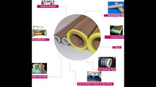 Mataas na Temperatura Teflon Tape PTFE glass cloth Tape