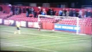 Joe Clarke waltzing through the Alfreton to score a majestic winner for Wrexham.