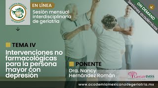 “Intervenciones no farmacológicas para la persona mayor con depresión”