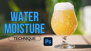 Water Moisture effect on glass in photoshop technique.| water drops on glass photoshop