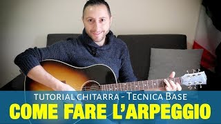 Come fare l’Arpeggio sulla chitarra - Tecnica di base