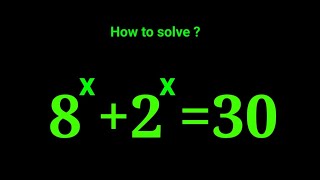 Math Exponential Problem | Find the Value of x in this Equation