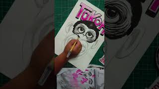 Tokoh The Ape - Illustration on Drawing Paper