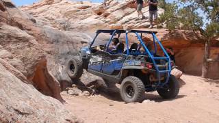 RZR 900 XP Attempting Widow Maker in Moab