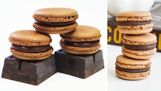 MACARONS DE CHOCOLATE ✩ Receta  || Tan Dulce