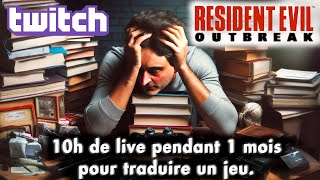 Un live de plus de 10h ou j'apprends et traduis "Resident Evil Outbreak 1" sur PS2