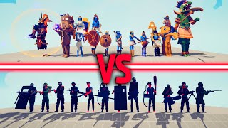 DLC MILITARY TEAM vs DLC EGYPT TEAM - Totally Accurate Battle Simulator | TABS