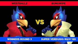 Westballz (Red Falco) vs. Bungwipe (Neutral) - Winners Round 3 | Super Verdugo: M@V 120 SSBM