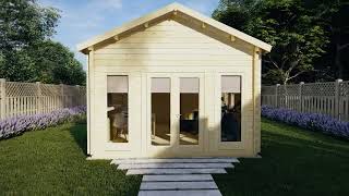 Bungalow en bois une chambre Stefan 2 / 30m2