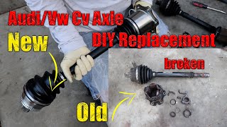 AUDI / VW CV Axle FAILURE *Exploded!!!* ($100 DIY Repair)