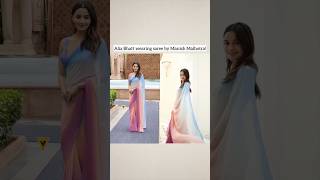 Alia Bhatt wearing Manish Malhotra saree #shorts