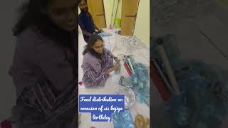 Food packing on sis kejiya birthday