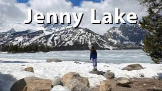 Hiking Jenny Lake - Seeing the Grand Tetons in the snow!