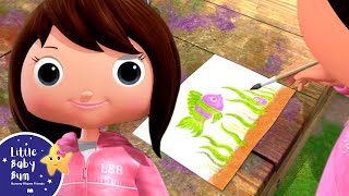 Nature Painting! | Nursery Rhymes and Kids Songs | Little Baby Bum | Animal for Kids