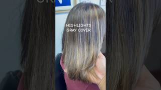 FALL SEASON READY | GRAY COVER + HIGHLIGHTS | HAIR COLOR TRENDS | HAIR STUDIO MHAR