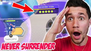 WHY YOU NEVER SURRENDER IN POKEMON UNITE!