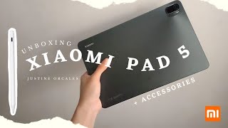 [unboxing 📦] Xiaomi Pad 5 + Accessories |  6gb/128 gb Cosmic Gray 🍃📚🖌