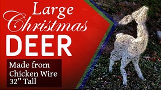 How to make a Large Christmas Deer 32" Tall