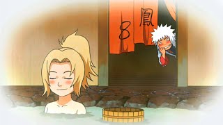 Jiraya peeking at the girls bath funny moments