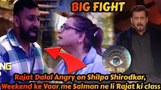 Bigg Boss 18 : Rajat Dalal Angry on Shilpa Shirodkar, Weekend ke Vaar me Salman ne li Rajat ki class