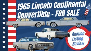 1965 Lincoln Continental Convertible - BAT Listing Review