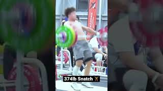 Jang Yeon-hak 374lb Snatch 🏋️‍♂️ #shorts