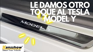 Le damos otro toque al Tesla Model Y: Umbrales luminosos