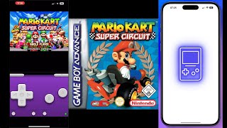 Mario Kart - iGBA: GBA & GBC Retro Emulator - iOS iPhone Pro Max - Game Emulation - Gameboy Nintendo