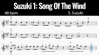 Accompaniment | Suzuki 1 | Song Of The Wind