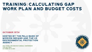 Training: Calculating GAP Work Plan and Budget Costs (10/19/21)