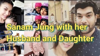 Beautiful Clicks of Sanam Jung with her Husband and Daughter