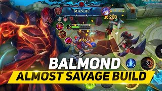 BALMOND ALMOST SAVAGE BUILD | WTF DAMAGE AND LIFE STEAL!!! MOBA LEGENDS 5v5 | GODXWARRIOR