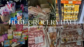 HUGE GROCERY HAUL FAMILY OF 3