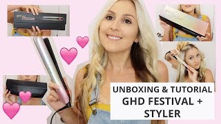 Review & Tutorial GHD Gold Festival Platinum + Styler and Bag