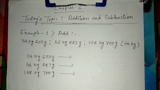 Addition and subtraction (Grade V)