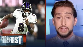 FIRST THINGS FIRST | Nick Wright reacts Bengals vs Ravens in Week 7: Joe Burrow or Lamar - Who win?