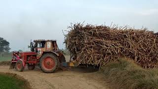 Very dangerous crossing of Balars 510|Belarus 510 Very Powerful Tractor