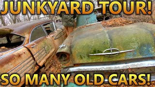 1940s - 1960s Classic Car Junkyard walkthrough Tour | Can We SAVE Any Of Them??? (Will It Run)