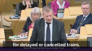 Graham Simpson MSP leads on Scottish Government defeat on peak rail fares